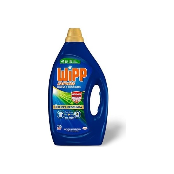 Wipp express detergente limpieza profunda antiolores 35 lavados